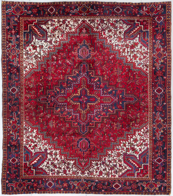 Persian Heriz Red Hand Knotted 271 x 240 - 21209